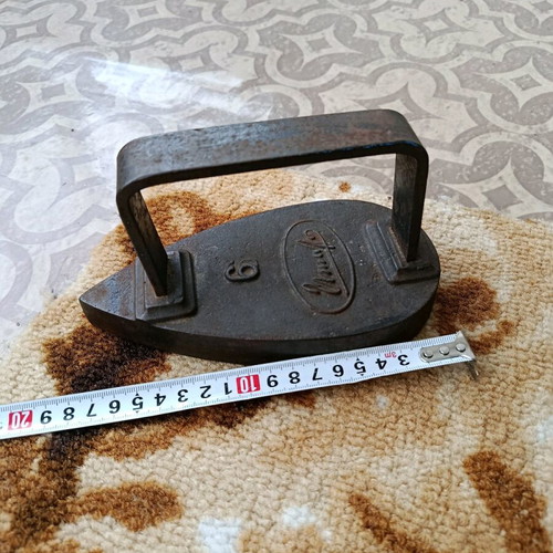 Old cast iron iron used