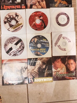 DVD ελληνικών ταινιών σαν καινούργιο, πακέτο 12 κλασικές και σύγχρονες