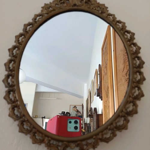 Bronze mirror used, dimensions 40x30 cm