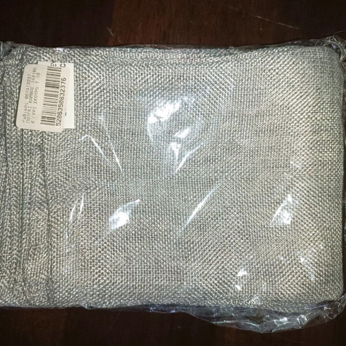 Canvas pouch new pack of 25 dark gray 14x18cm