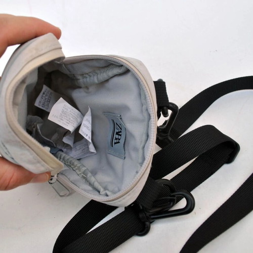Game Boy Shape Sling Bag used by Zara, gray polyester