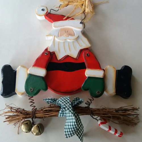 Wooden Christmas hanging decoration like new