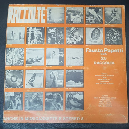 23a Raccolta Fausto Papetti vinyl record used, jazz