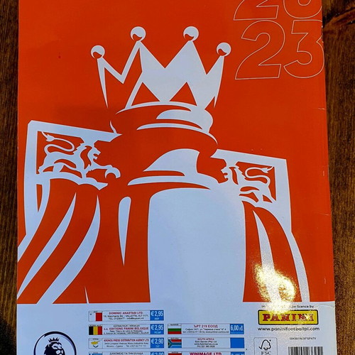Premier League 2023 Panini album used
