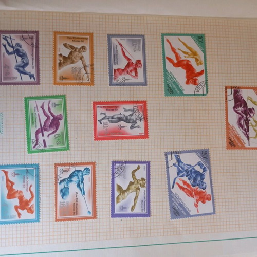 Vintage USSR Stamp Collection like new, album with 99 stamps