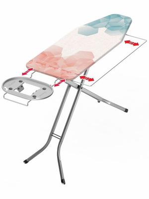 Vileda Perfect 2 in1 ironing board for steam iron foldable like new 122x44cm