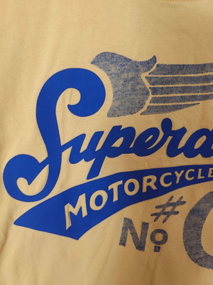 Superdry men's cotton T-shirt XL, yellow