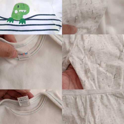 Orchestra baby blouse and Mothercare pants set used for 3-6 months