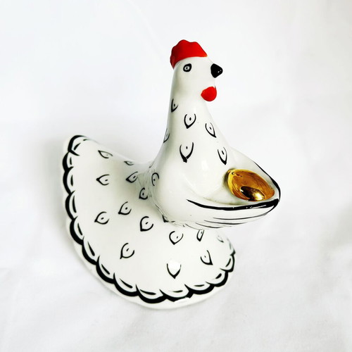 Vintage porcelain decorative chicken Gardner Russia like new
