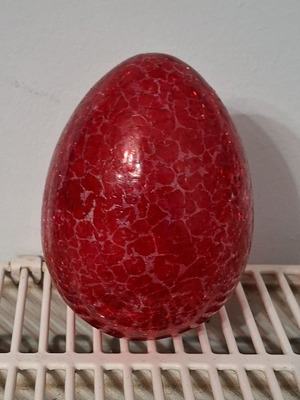 Glass decorative Easter egg used