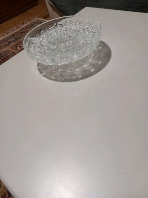 Crystal serving dish used, for nuts and table
