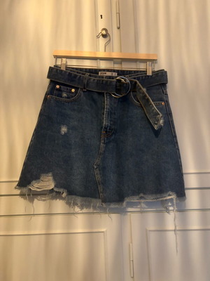 Bershka mini denim skirt like new, blue, size M