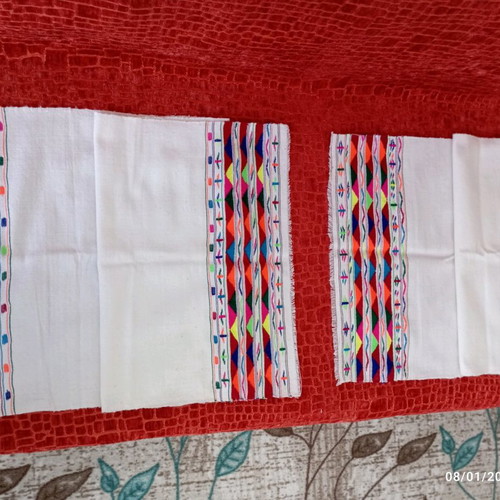 Handmade traditional embroidered Semen on loom new
