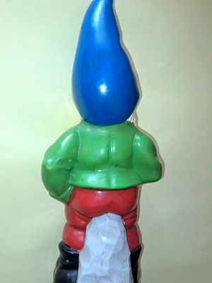Pelit Plastik 70s gnome used, 35 cm tall, hand-painted
