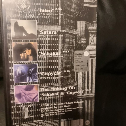 Lacrimosa The Clips 1993 - 1995 VHS like new, metal
