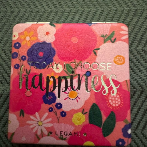 Legami pocket mirror new with regular and magnifying glass