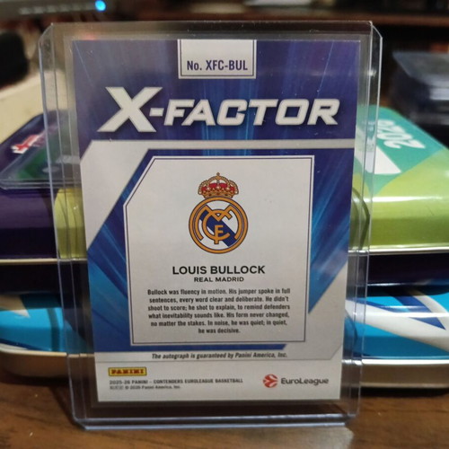 Louis Bullock 07/10 Auto Signed Real Madrid Card like new
