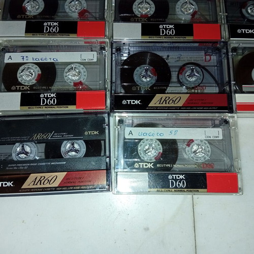 Cassette tapes used, pack of 12 with TDK and Sony