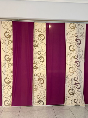 Πάνελ κουρτίνες IKEA μεταχειρισμένα με ράγα και 1 καινούριο πάνελ