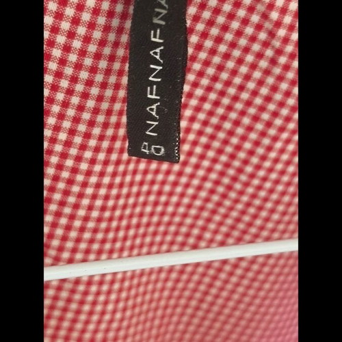 Naf Naf women's summer shirt like new, size L 40, white and red