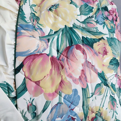 American double quilt 180 percale, reversible floral design new