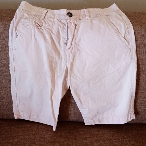 Men's Bermuda shorts used, beige and pink