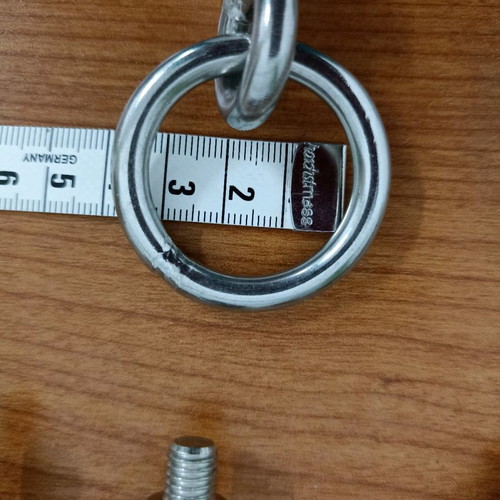 Maps with ring inox aisi 316 new, pack of 9 pieces
