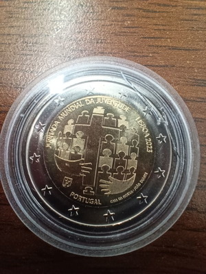 Portugal 2 euro 2023 peace coin new in capsule