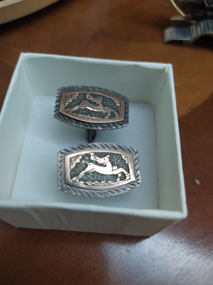 Vintage cufflinks with deer design, like new