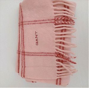 Μάλλινο κασκόλ Gant ροζ unisex μόνο 20 ευρω