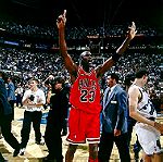  Φανέλα Εμφάνιση Michael Jordan Chicago Bulls Road Finals 1997-98 Mitchell & Ness Μέγεθος Large