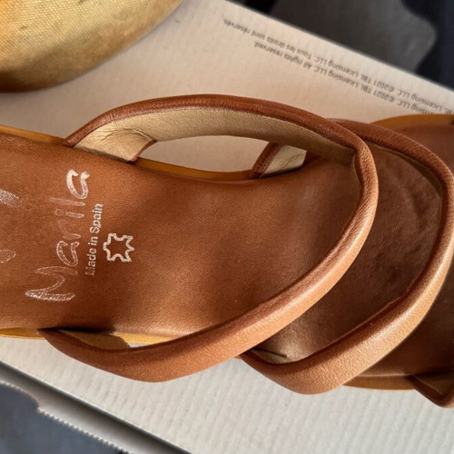 Marila Footwear leather sandals beige like new, size 39