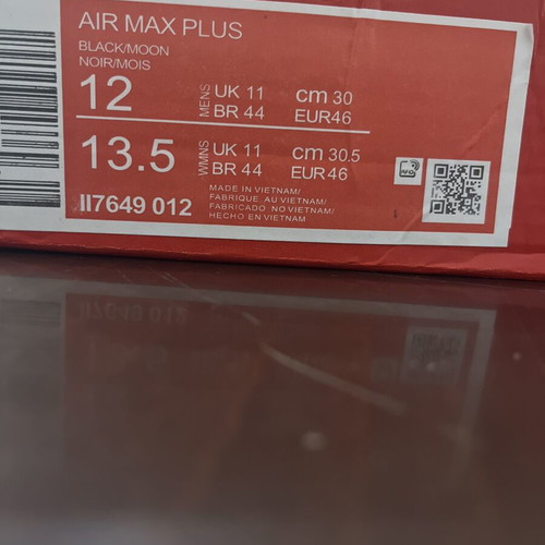 Nike Air Max shoes new, black and purple, size 46