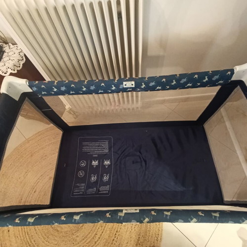 Playpen used with frame and cover, includes new stroller