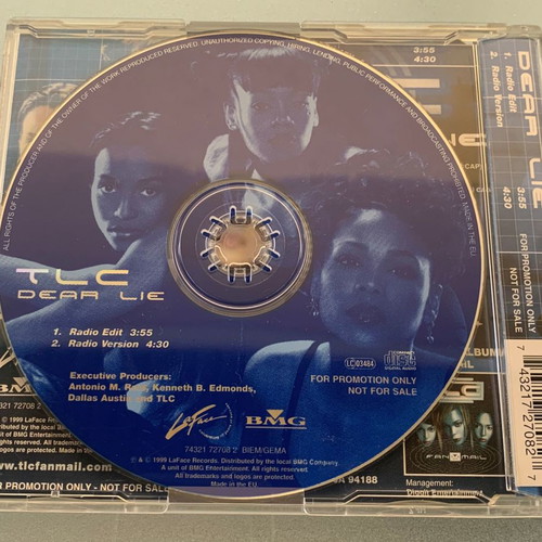 TLC Dear Lie 3-trk CD single used, pop