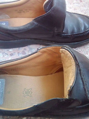 Leather shoes used, size 43, black