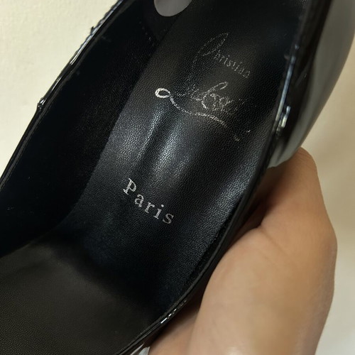 Christian Louboutin So Kate Pumps size 37 black leather like new 10cm
