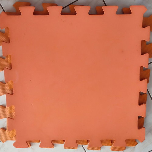ELC play mats used, set of 7, red and orange