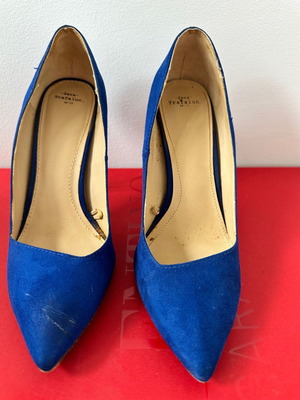 Zara γόβες μπλε ελεκτρίκ καστόρι μεταχειρισμένες, μέγεθος 37