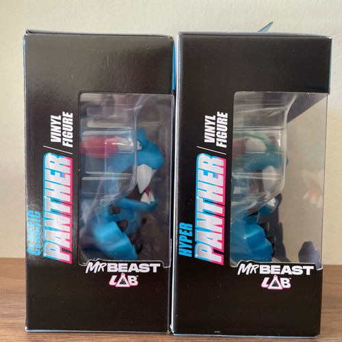 Mr Beast Lab Vinyl Figures Set Classic Panther & Hyper Panther new