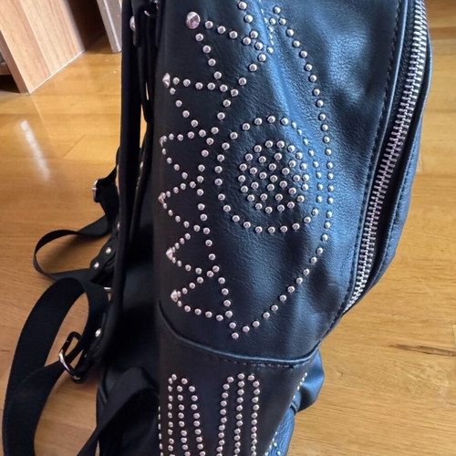 Anna Maria Mazaraki black backpack used with studs