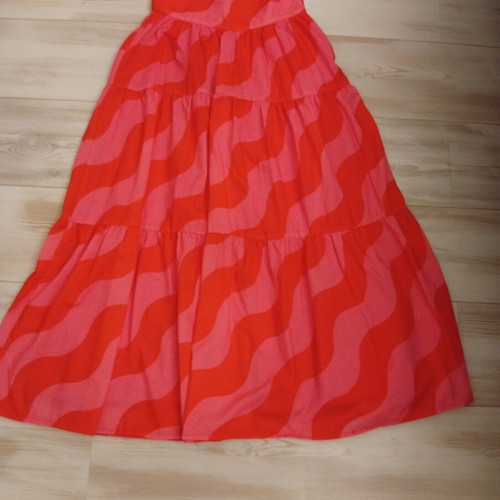Karavan skirt small with zipper, red and pink