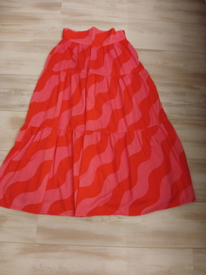Karavan skirt small with zipper, red and pink