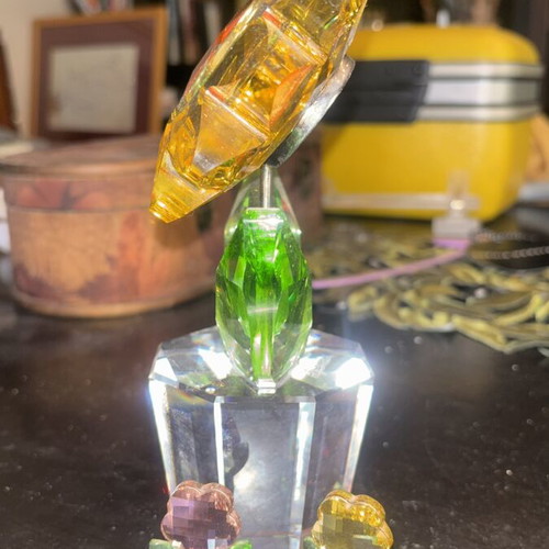 Swarovski Vintage Sunflower Crystal Figurine like new, large size 21 cm