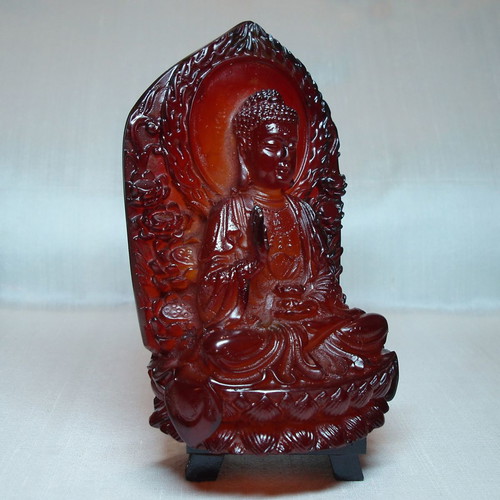 Amber shrine used Shakyamuni Shakya Mani Buddha 18th-19th century