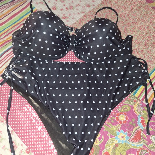 Shein bikini new, black and white, size XXL