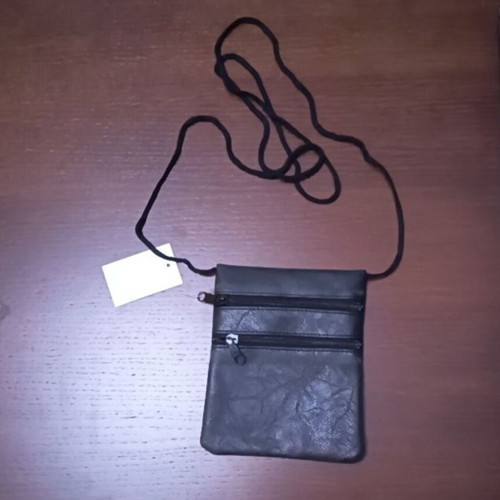 Crossbody bag new, black with 2 compartments