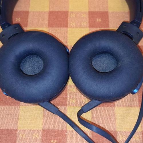 Sony μπλε ενσύρματα ακουστικά μεταχειρισμένα με πρόβλημα λειτουργίας