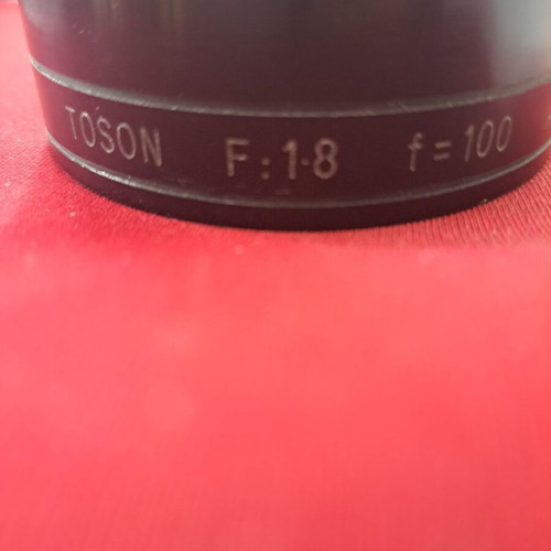 Camera lens used from father's cinematographic archive for collectors