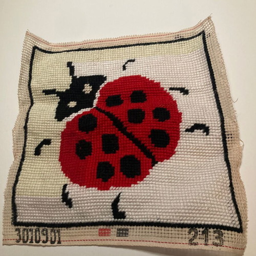 Handmade wool embroidery for pillow new 38x38